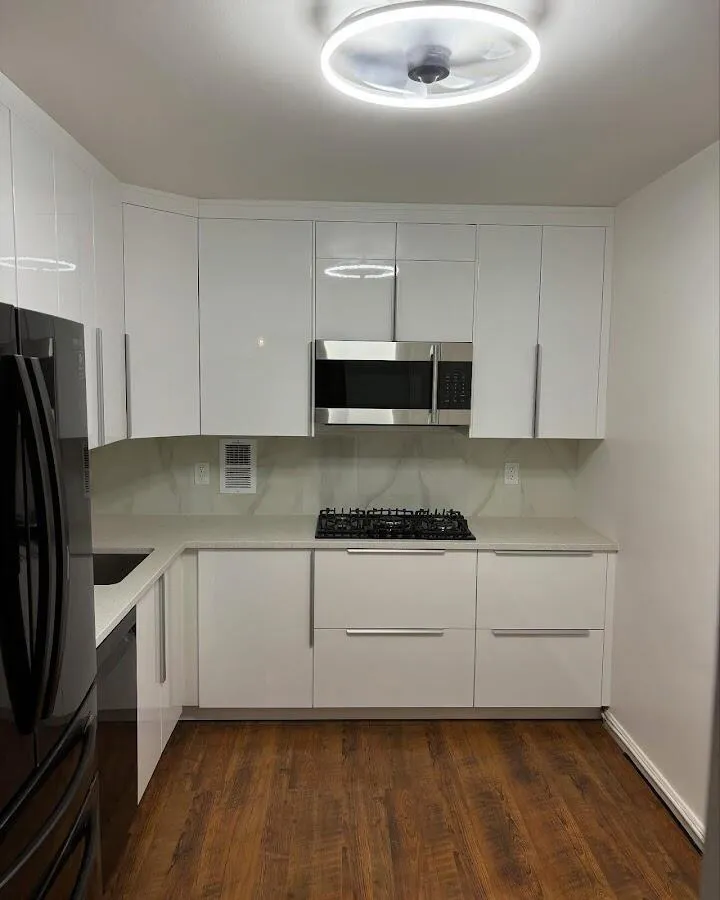 Renovated kitchen with quartz countertops in Belvedere Park